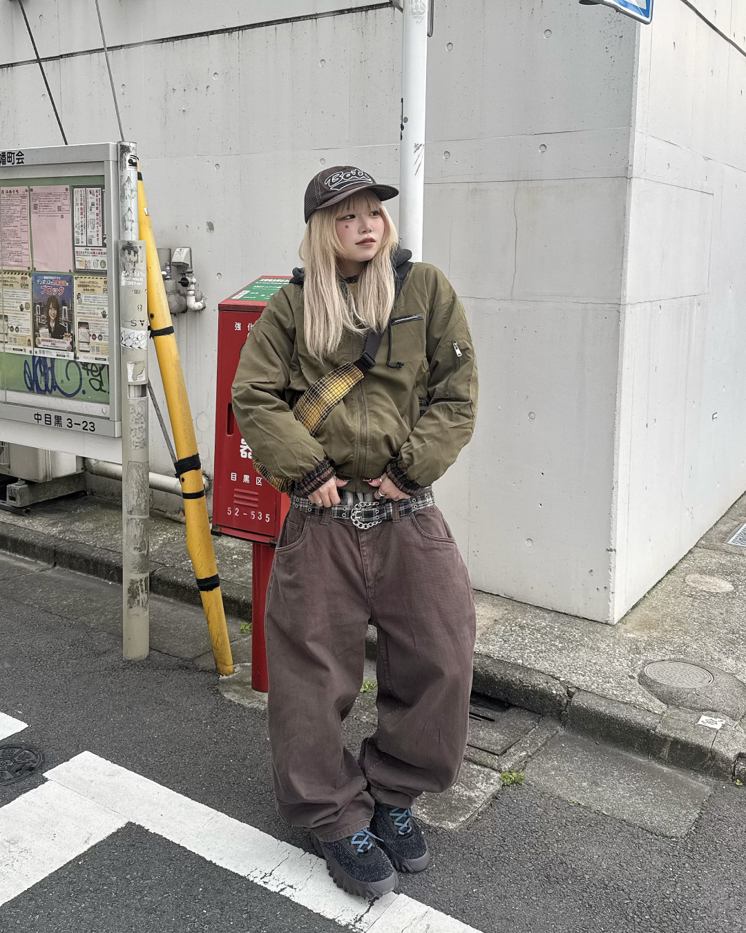 チェックナイロンジャケット KM1246