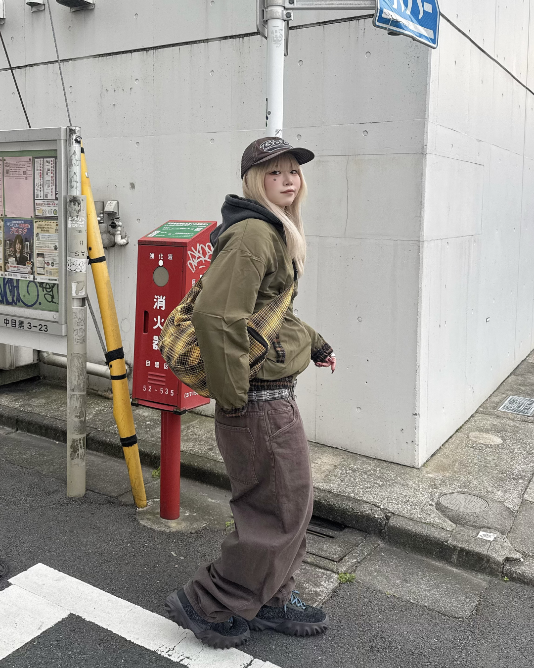 チェックナイロンジャケット KM1246