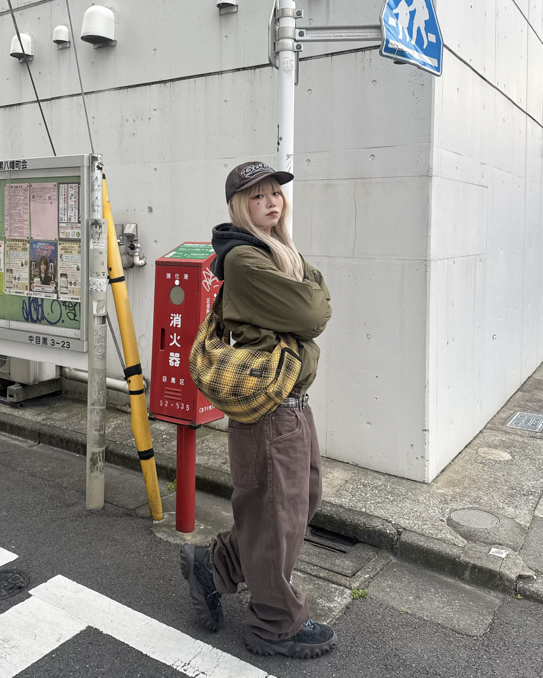 チェックナイロンジャケット KM1246