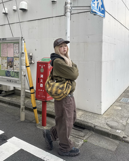 チェックナイロンジャケット KM1246