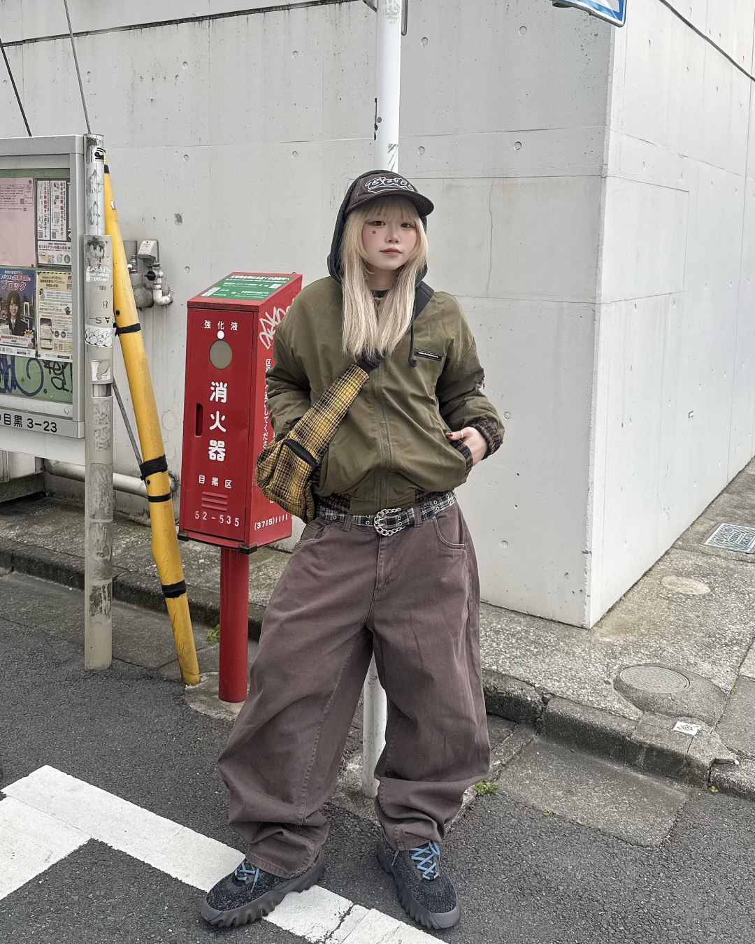 チェックナイロンジャケット KM1246