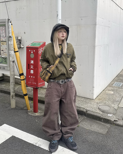 チェックナイロンジャケット KM1246