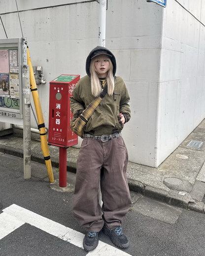 チェックナイロンジャケット KM1246