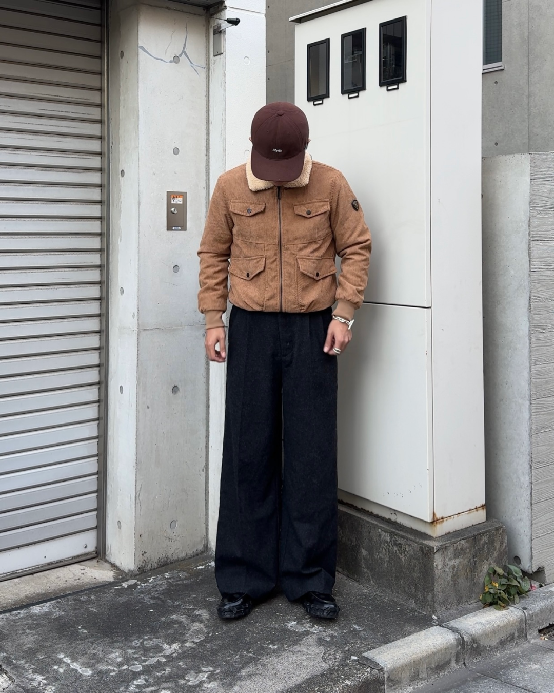 コーデュロイ襟ボアジャケット KA1326