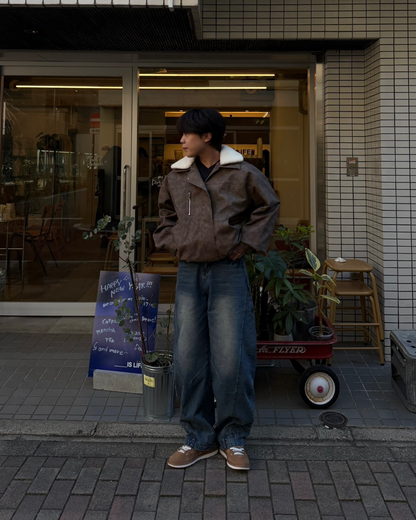 【即納】ヴィンテージワイドレッグデニムパンツ KA5007