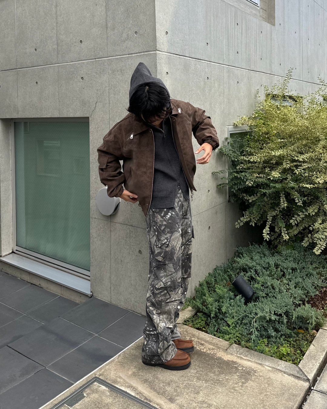 リアルマッコイズ　ブラックカモフラージュ　後染め　オーバーダイ　カーゴパンツ TIGER TROUSERS / BLACK OVER-DYE | PANTS ASSORT | The Real McCoy's