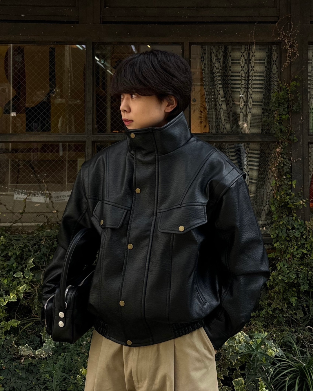 【即納】ハイネックバックルジャケット KA5016