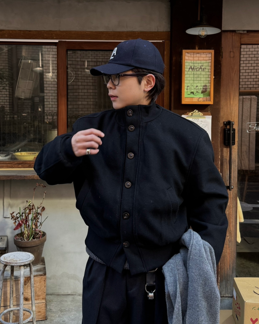 【即納】スタンドアップウールジャケット KA5027