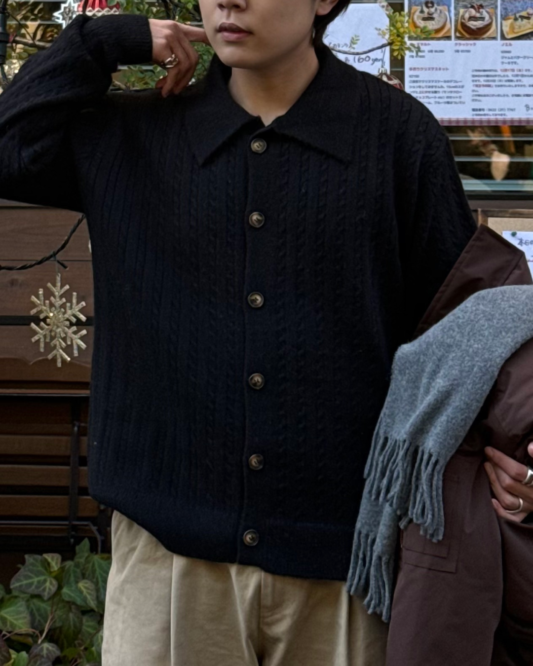 yuuji　MAYKAM - ニットカーディガン 即納】カジュアルニットカーディガン KA5032 – YOLO（ヨロ