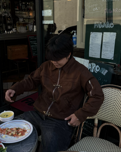 ファイヤーマンブラウンスエードジャケット KA7003