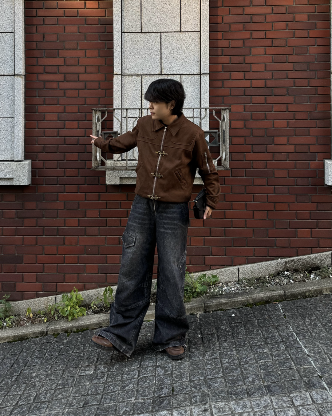 ファイヤーマンブラウンスエードジャケット KA7003