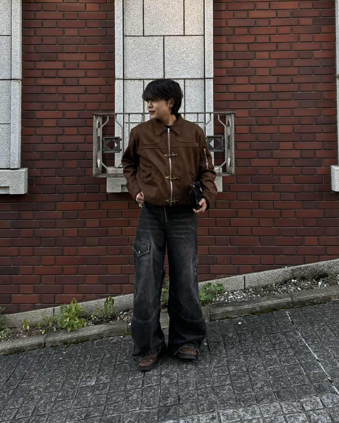 ファイヤーマンブラウンスエードジャケット KA7003