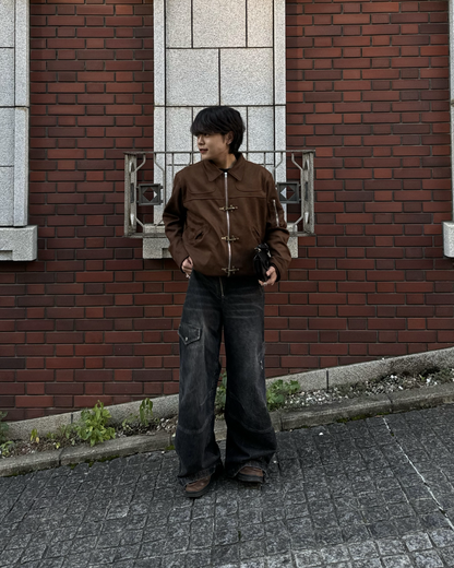 ファイヤーマンブラウンスエードジャケット KA7003