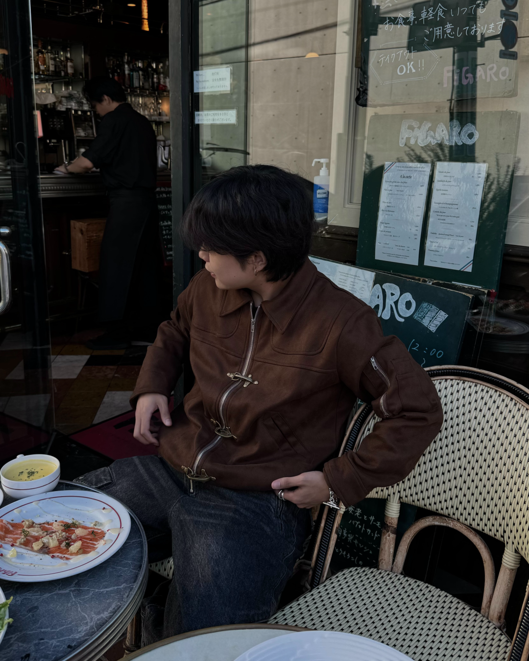 ファイヤーマンブラウンスエードジャケット KA7003