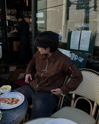 ファイヤーマンブラウンスエードジャケット KA7003