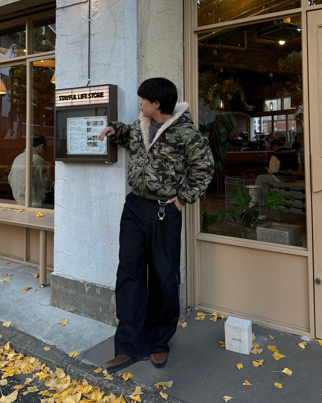 AMG レトロ モード 古着 リアルファー×ニット カーディガ ジャケット