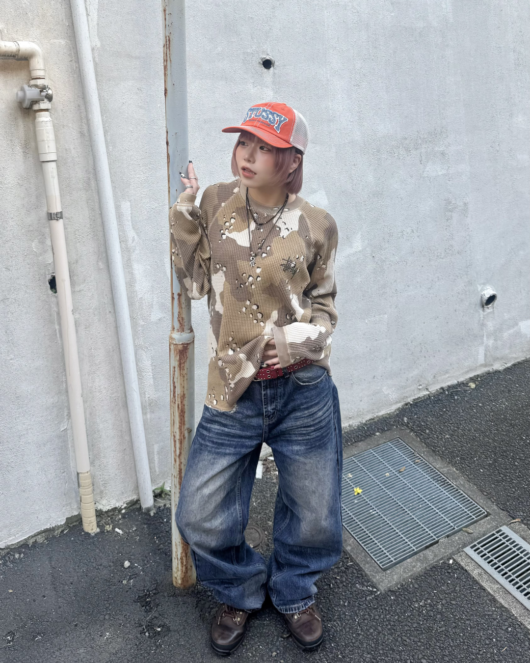 ウォッシュデニムパンツ KM7052