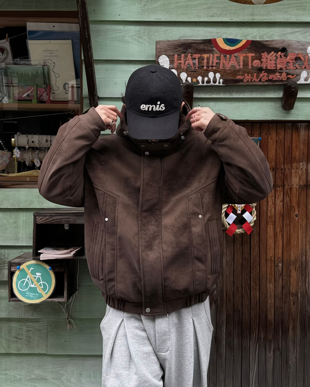 フード付きリバーシブルフリースパッドジャケット KA7113