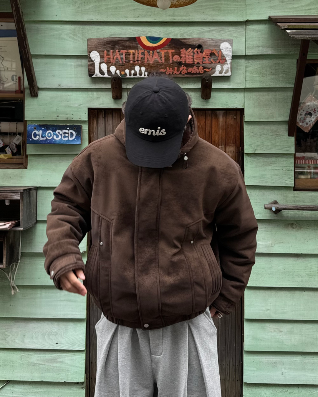 フード付きリバーシブルフリースパッドジャケット KA7113