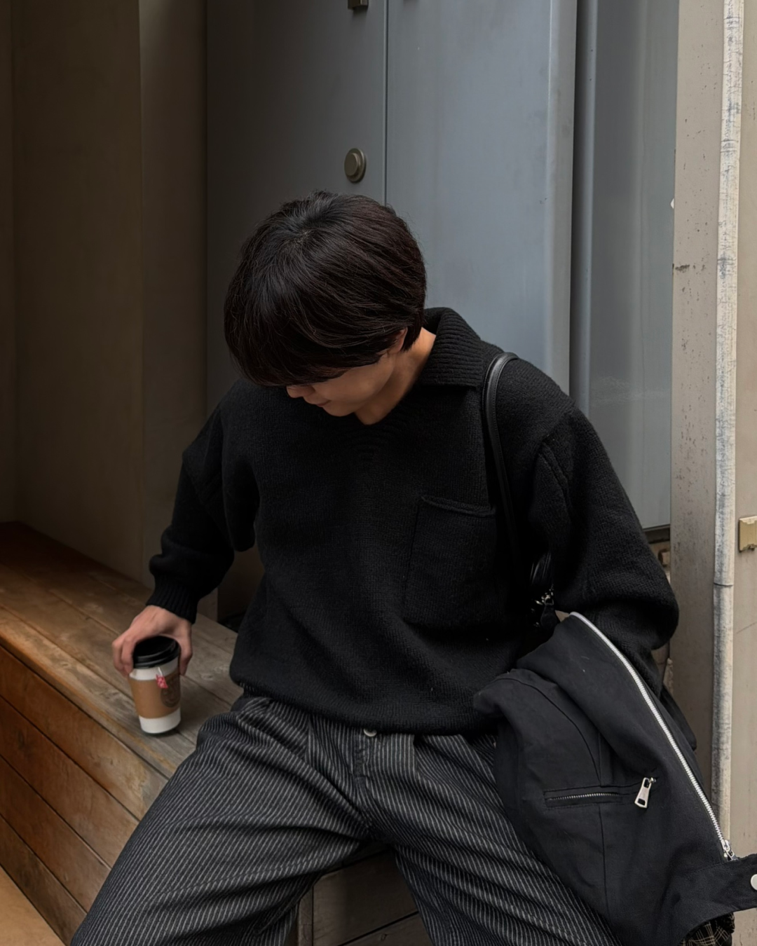 スキッパーVネックニットプルオーバー KA7139