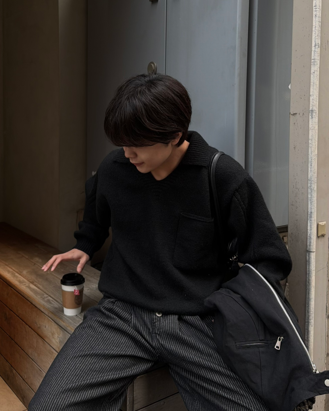 スキッパーVネックニットプルオーバー KA7139