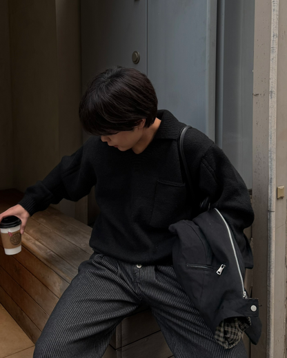 スキッパーVネックニットプルオーバー KA7139