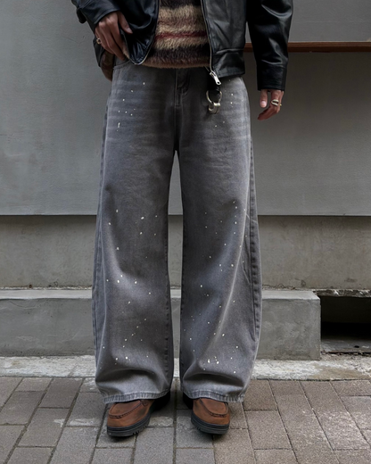 ペイントウォッシュワイドレッグパンツ KA7161