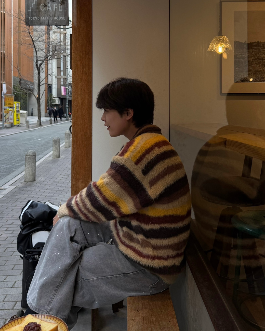 マルチボーダーVネックセーター KA7163