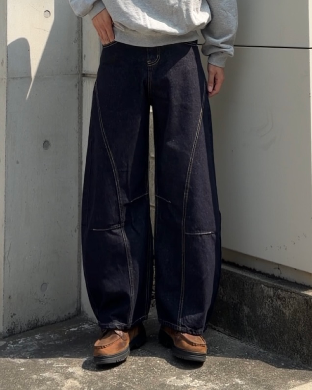 ステッチデザインカーブデニム KA7191