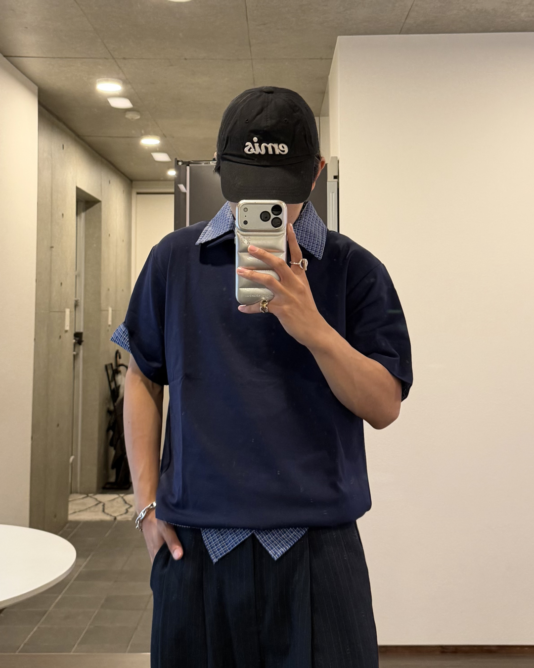 レイヤードハーフスリーブTシャツ KA7193
