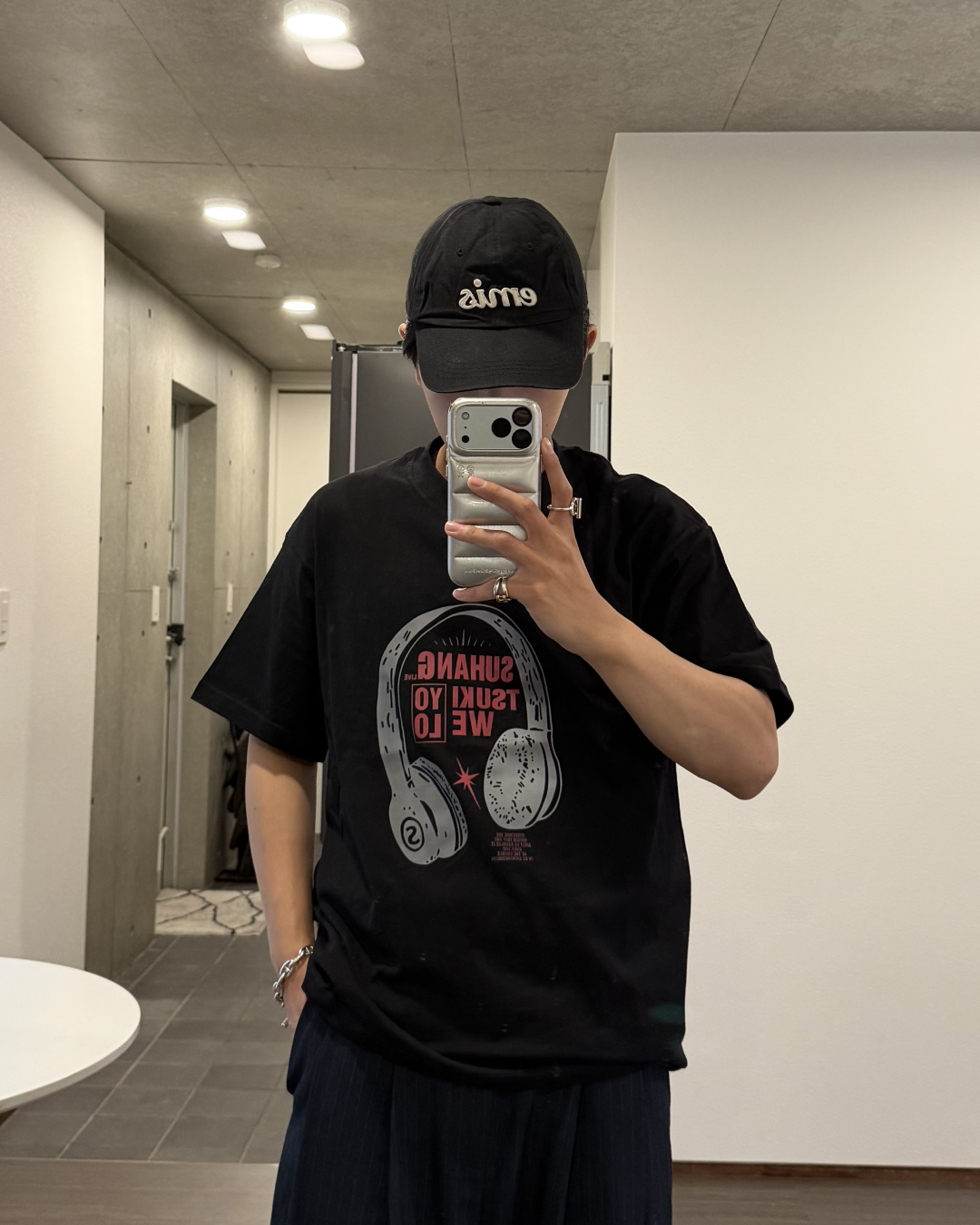 ヘッドフォンプリントTシャツ KA7250