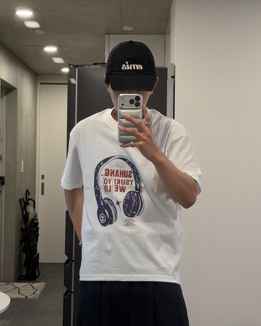 ヘッドフォンプリントTシャツ KA7250