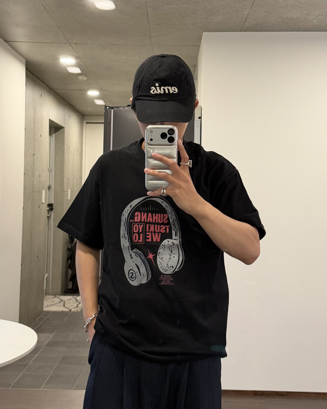ヘッドフォンプリントTシャツ KA7250