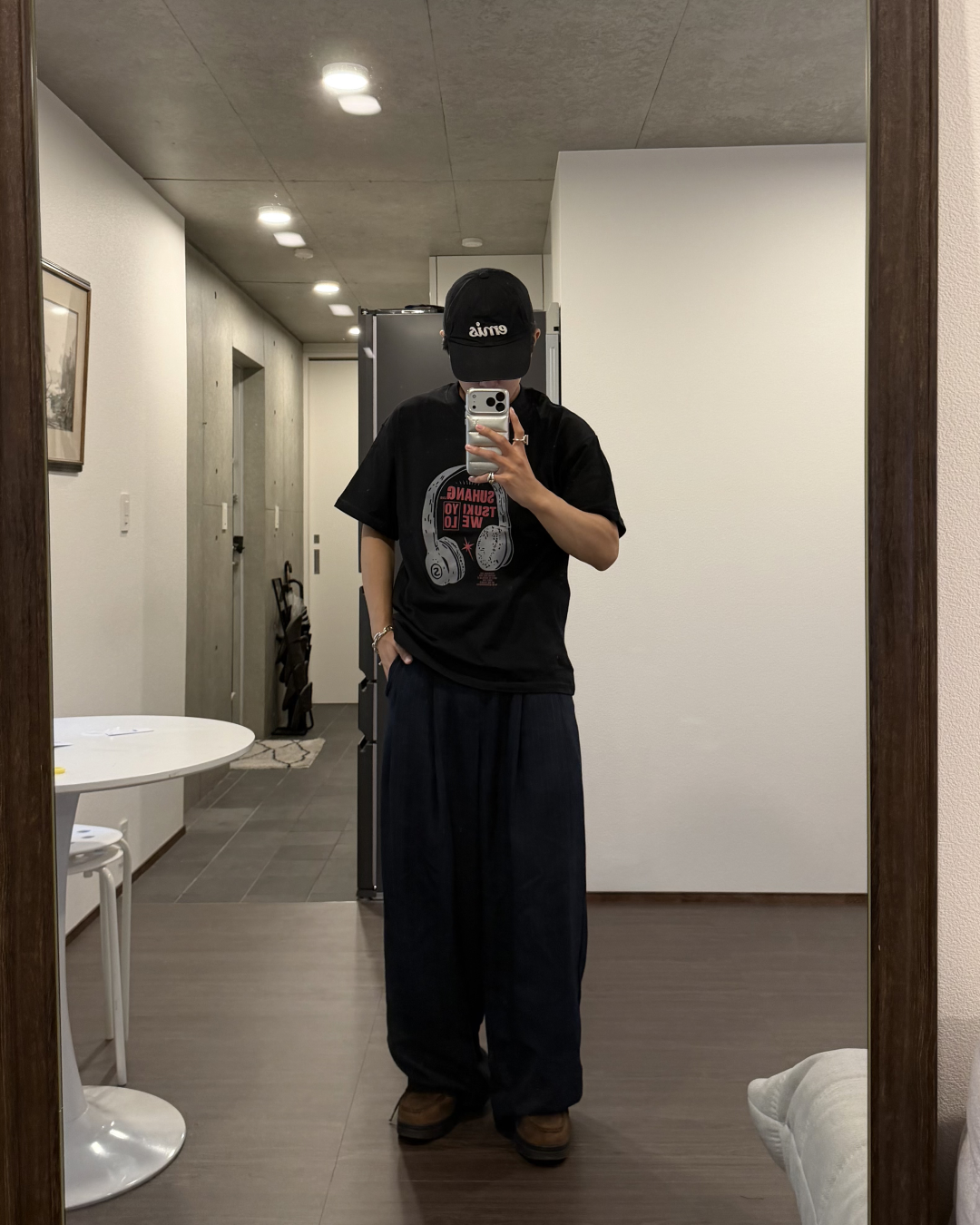 ヘッドフォンプリントTシャツ KA7250
