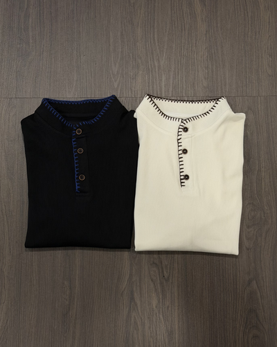 ヘンリーネックステッチTシャツ KA7260