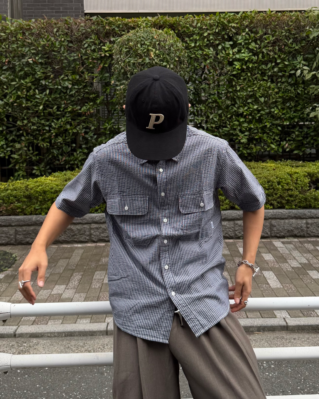 ポケットストライプシャツ KA7262