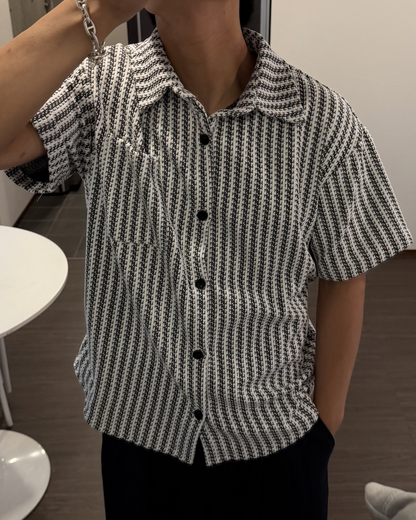 フィッシュボーンストライプシャツ KA7281