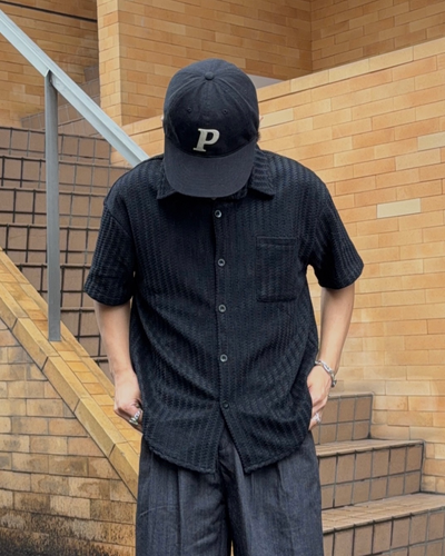 フィッシュボーンストライプシャツ KA7281