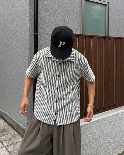 フィッシュボーンストライプシャツ KA7281
