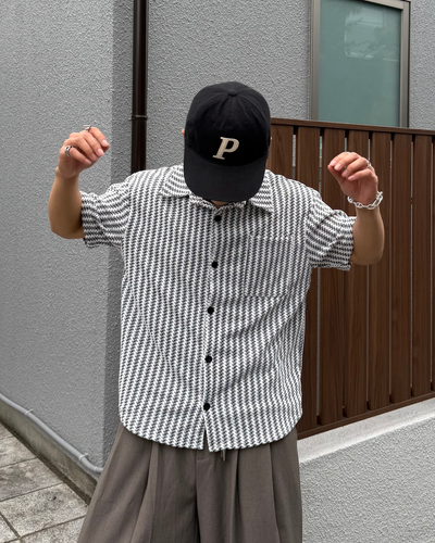 フィッシュボーンストライプシャツ KA7281