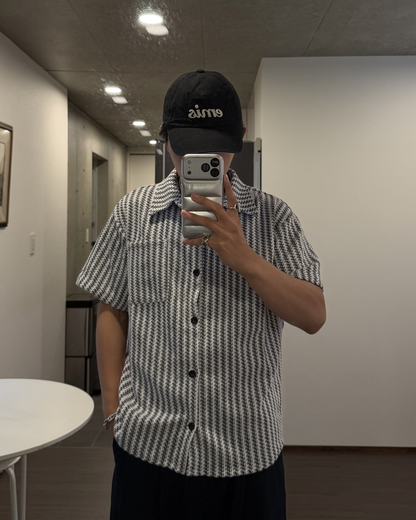 フィッシュボーンストライプシャツ KA7281