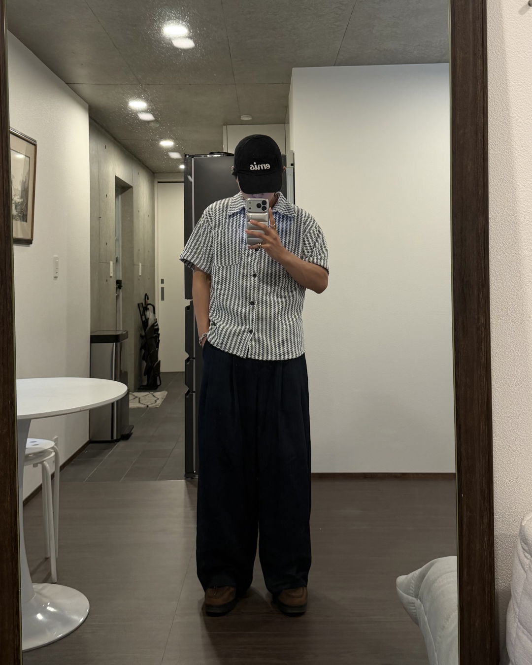 フィッシュボーンストライプシャツ KA7281