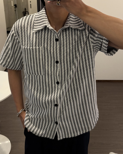 フィッシュボーンストライプシャツ KA7281
