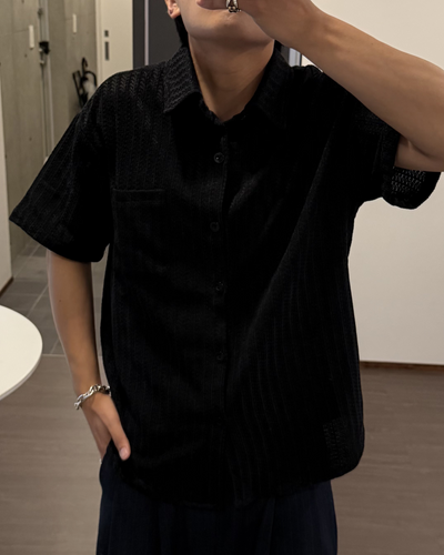フィッシュボーンストライプシャツ KA7281