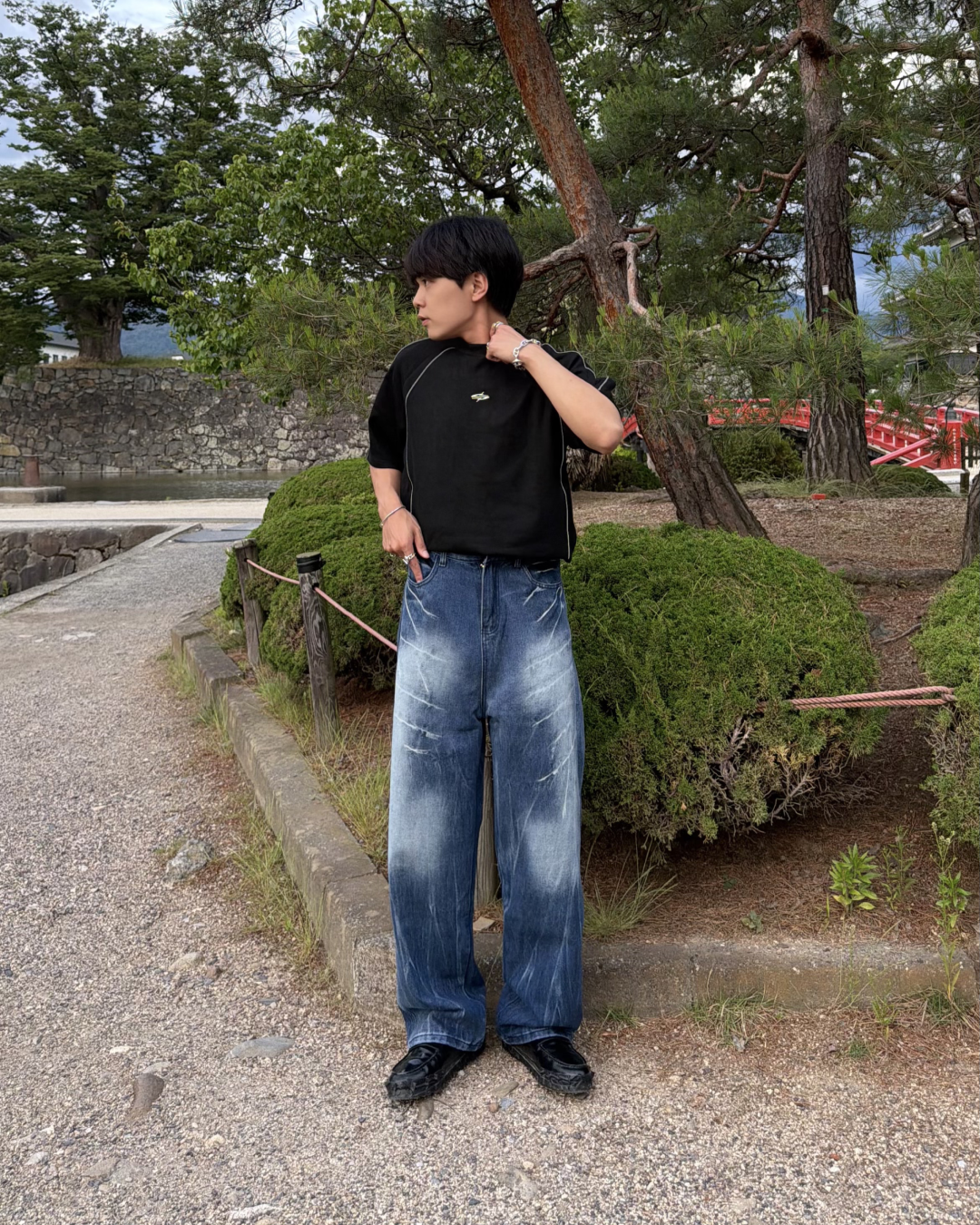 ヴィンテージウォッシュデニムパンツ KA7285