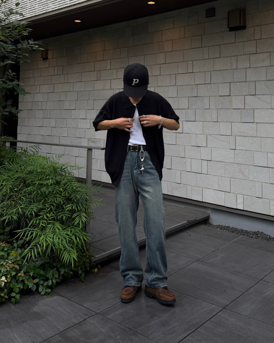 ウォッシュストレートデニムパンツ KA7287