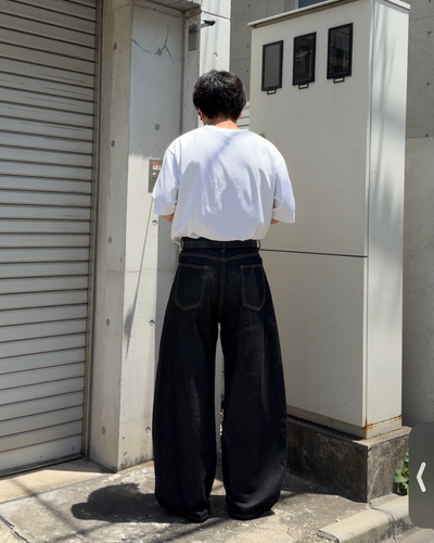 フロントデザインワイドレッグデニムパンツ KA7306 – YOLO（ヨロ