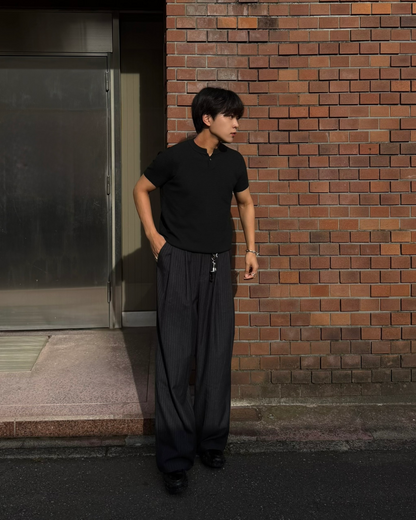 ヘンリーネックフィットTシャツ KA7310