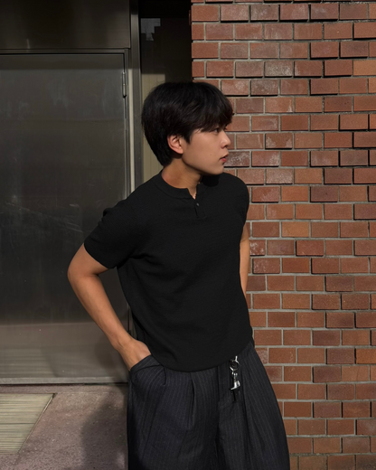 ヘンリーネックフィットTシャツ KA7310