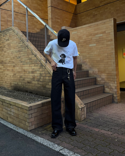 ステッチストレートデニムパンツ KA7325